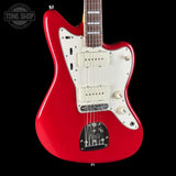 Front angle of Used 2022 Fender American Vintage II 66 Jazzmaster Dakota Red.