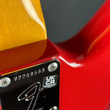 Wear on back of Used 2022 Fender American Vintage II 66 Jazzmaster Dakota Red.
