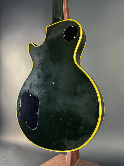 Back angle of Vintage 1973 Gibson Les Paul Custom Ebony.