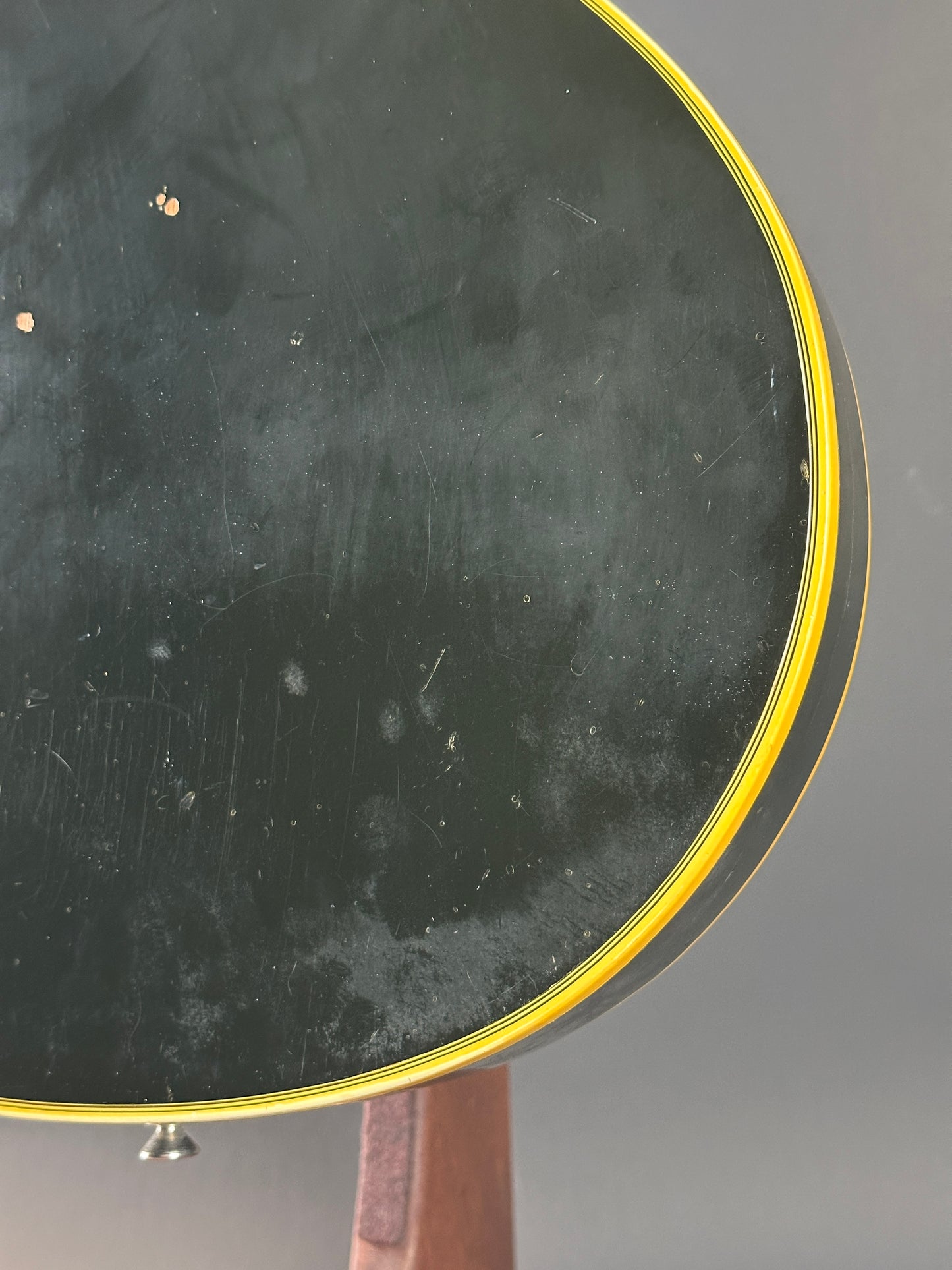 Wear on back of Vintage 1973 Gibson Les Paul Custom Ebony.