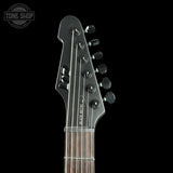 Headstock of Used ESP LTD Phoenix Black Metal 6.