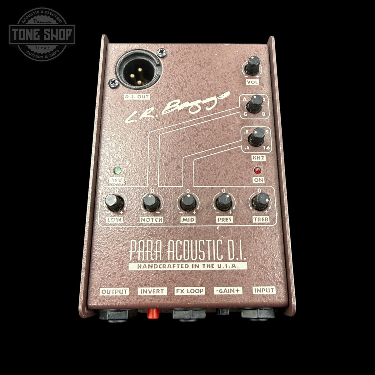 Top of Used L.R. Baggs ParaAcoustic Direct Box TFW3863.
