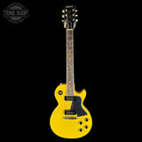 Full front of Used Epiphone Les Paul Special TV Yellow.