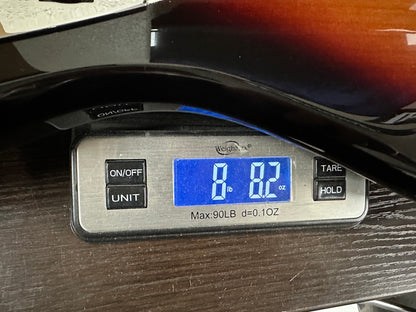 Weight of guitar.