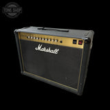 Marshall guitar amplifier on a white background with 'Tone Shop' logo.