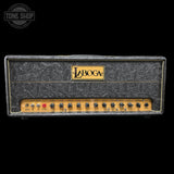Laboga guitar amplifier head with decorative front panel on a black background