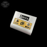 Guitar effects pedal with 'Laboga' branding on a black background