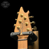 Headstock of Used 2024 EVH Wolfgang Special TOM Oxblood.