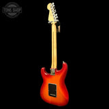 Back of Used 2018 Fender Player Stratocaster HSS Aged Cherry Burst.