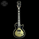 Full front of Used Epiphone Adam Jones Les Paul Silverburst.