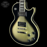 Front angle of Used Epiphone Adam Jones Les Paul Silverburst.