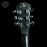 Back of headstock of Used Sire Larry Carlton L3 Black.