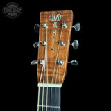 Guitar headstock with 'Martin' branding on a black background