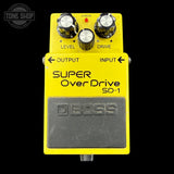 Top of Used  Boss SD-1 Super Overdrive Pedal TFW3953.