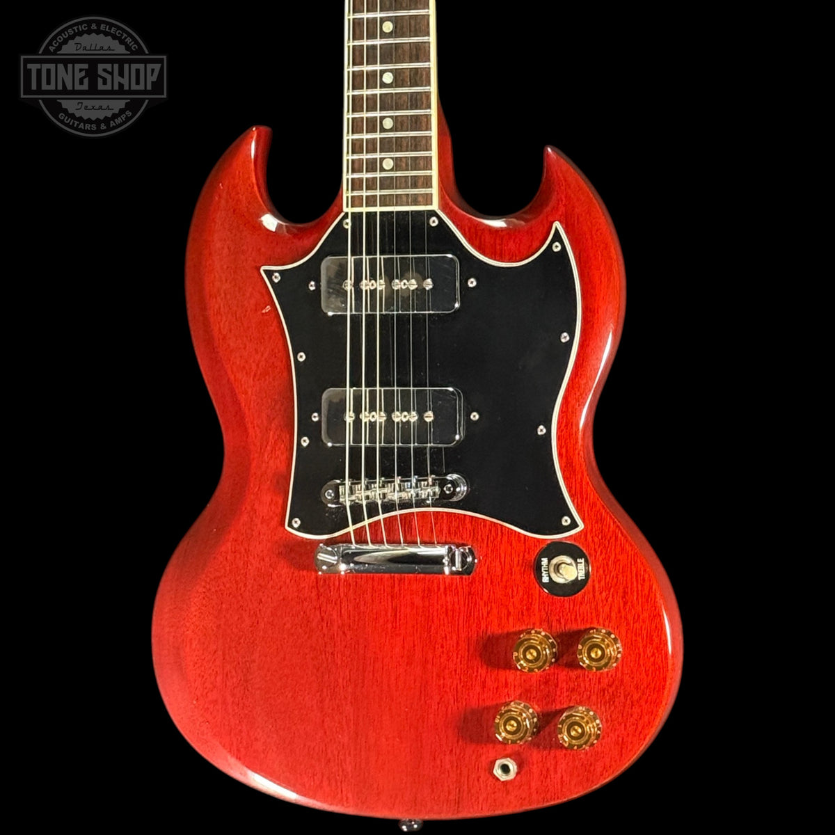 Front of Used 2008 Gibson SG Classic w/P90s Cherry.