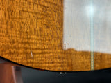Close-up of a wooden surface with a clear protective film on a white background
