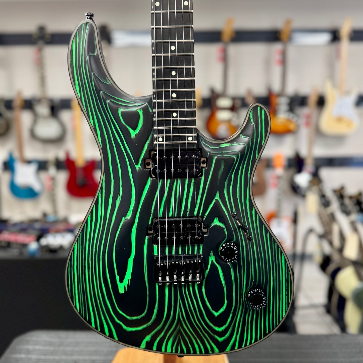 Front of body of Used Mayones Regius Core Gothic 6 w/case TSS6301