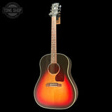 Full frontal of Used 2025 Gibson M2M J-45 Long Scale Vintage Sunburst.