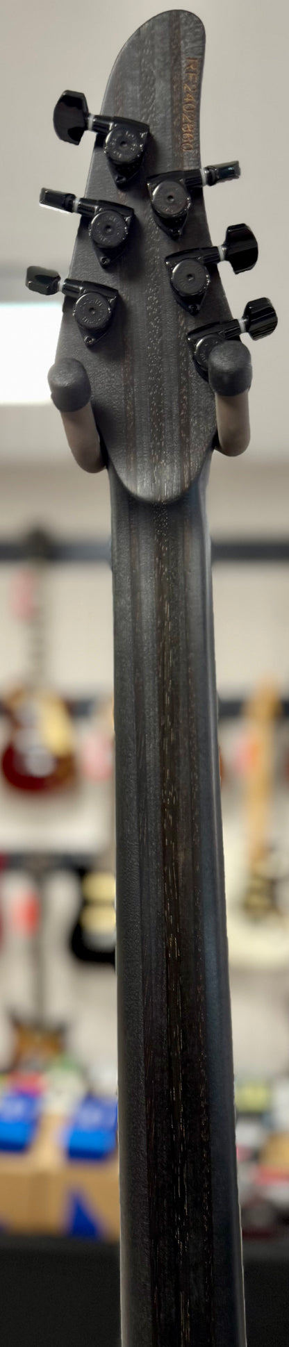 Back of neck of Used Mayones Regius Core Gothic 6 w/case TSS6301