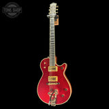 Full frontal of Used 2025 Gretsch G6129TG-59US Limited Edition Sparkle Jet.