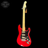 Full frontal of Used 1992 Fender USA Stratocaster Red.