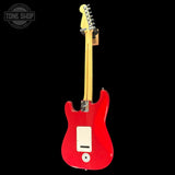 Back of Used 1992 Fender USA Stratocaster Red.
