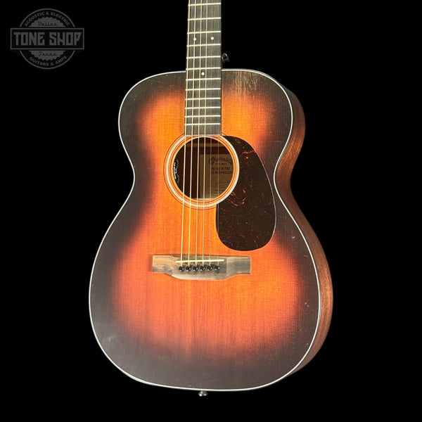 Front of Used 2026 Martin 00-10E Retro Joe Bonamassa Satin Sunburst Sapele.