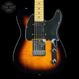 Front of Used 2021 Fender DLX Nashville Telecaster Sunburst.