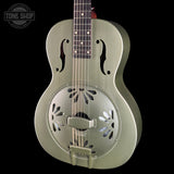 Front angle of Used Gretsch G9201 Honey Dipper Resonator.