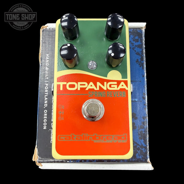 Top of Used Catalinbread Topanga Spring Reverb Pedal.