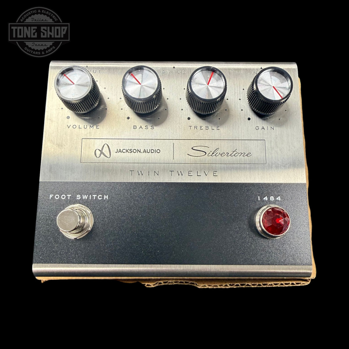 Top of Used Jackson Audio Twin Twelve 1484 Silvertone Pedal.