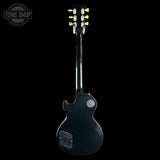 Full back of Used 2014 Gibson Les Paul Tribute P90 Worn Ebony.