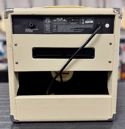 Back of Used Stage Right 611705 by Monoprice 5W Tube Guitar Amp TSS6330