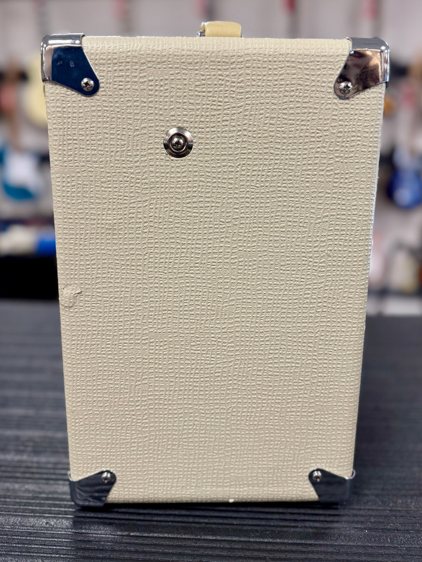 Left side of Used Stage Right 611705 by Monoprice 5W Tube Guitar Amp TSS6330