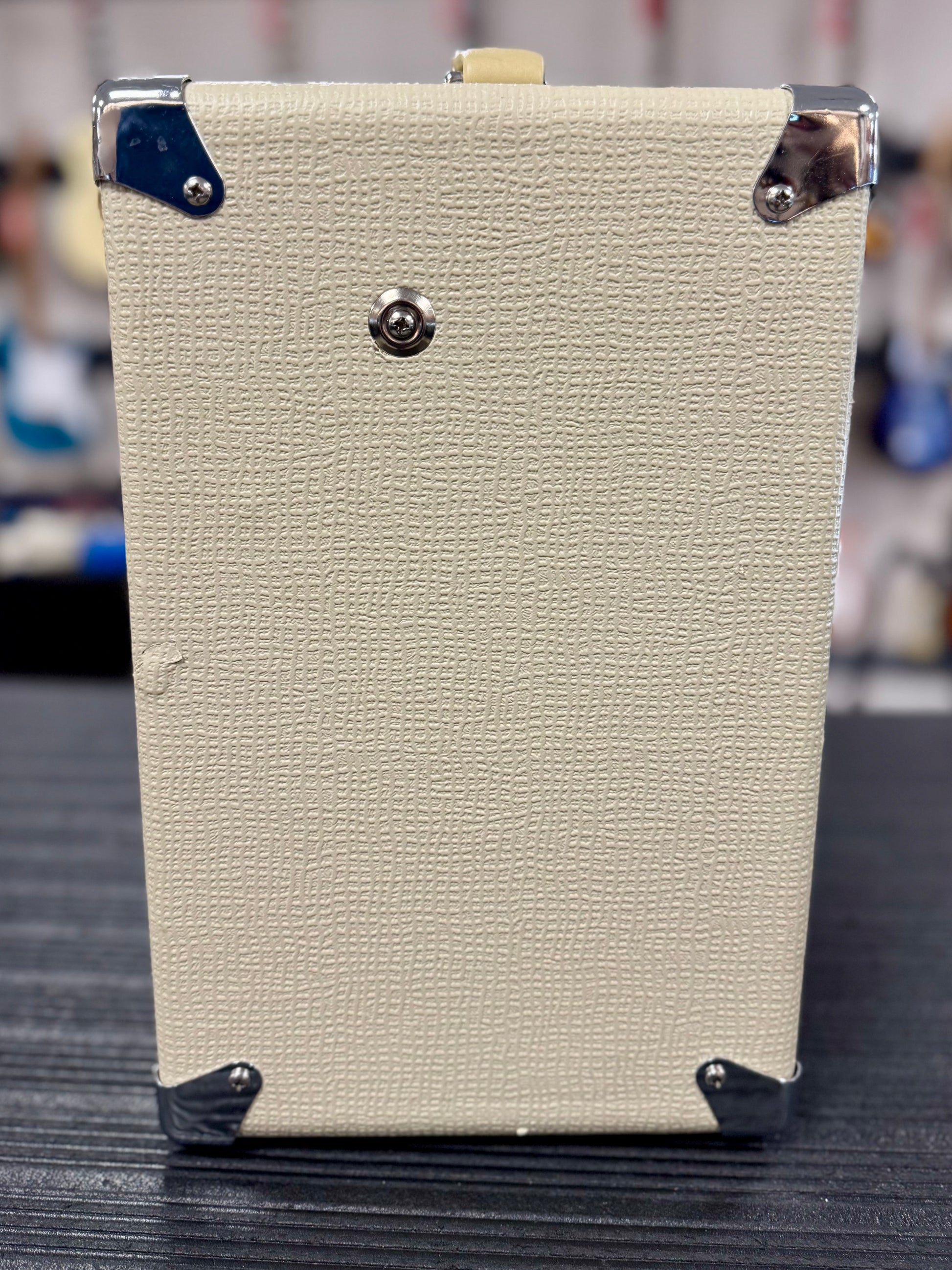 Left side of Used Stage Right 611705 by Monoprice 5W Tube Guitar Amp TSS6330