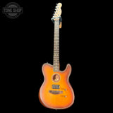 Full frontal of Used 2025 Acoustasonic Standard Telecaster Honey Burst.