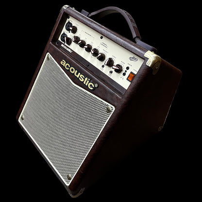 Side of Used Acoustic A20 Acousitc 20 Watt 1X8 Amplifier TFW2445