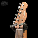 Headstock of Used 2025 Acoustasonic Standard Telecaster Honey Burst.