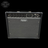Guitar amplifier with Mesa Boogie logo on a black background