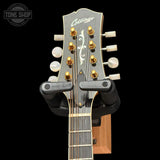 Headstock of Used Collings MT2V A-Style Mandolin Natural.