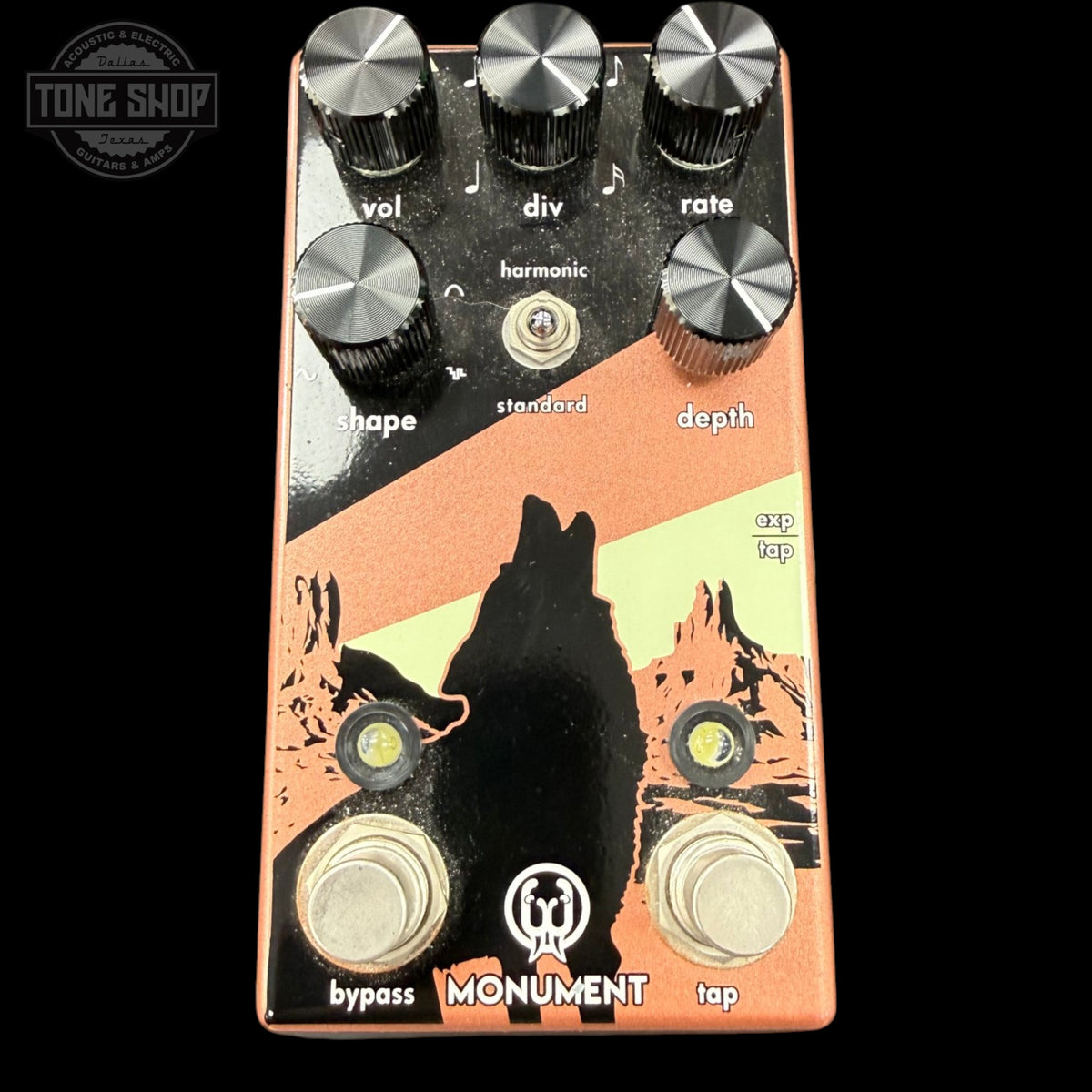 Top of Used Walrus Audio Monument Harmonic Tap Tremolo V2.