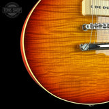 Front detail of Used Collings CL Custom 390 Sunburst.