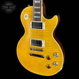 Front angle of Used Epiphone Kirk Hammett "Greeny" 1959 Les Paul Standard.