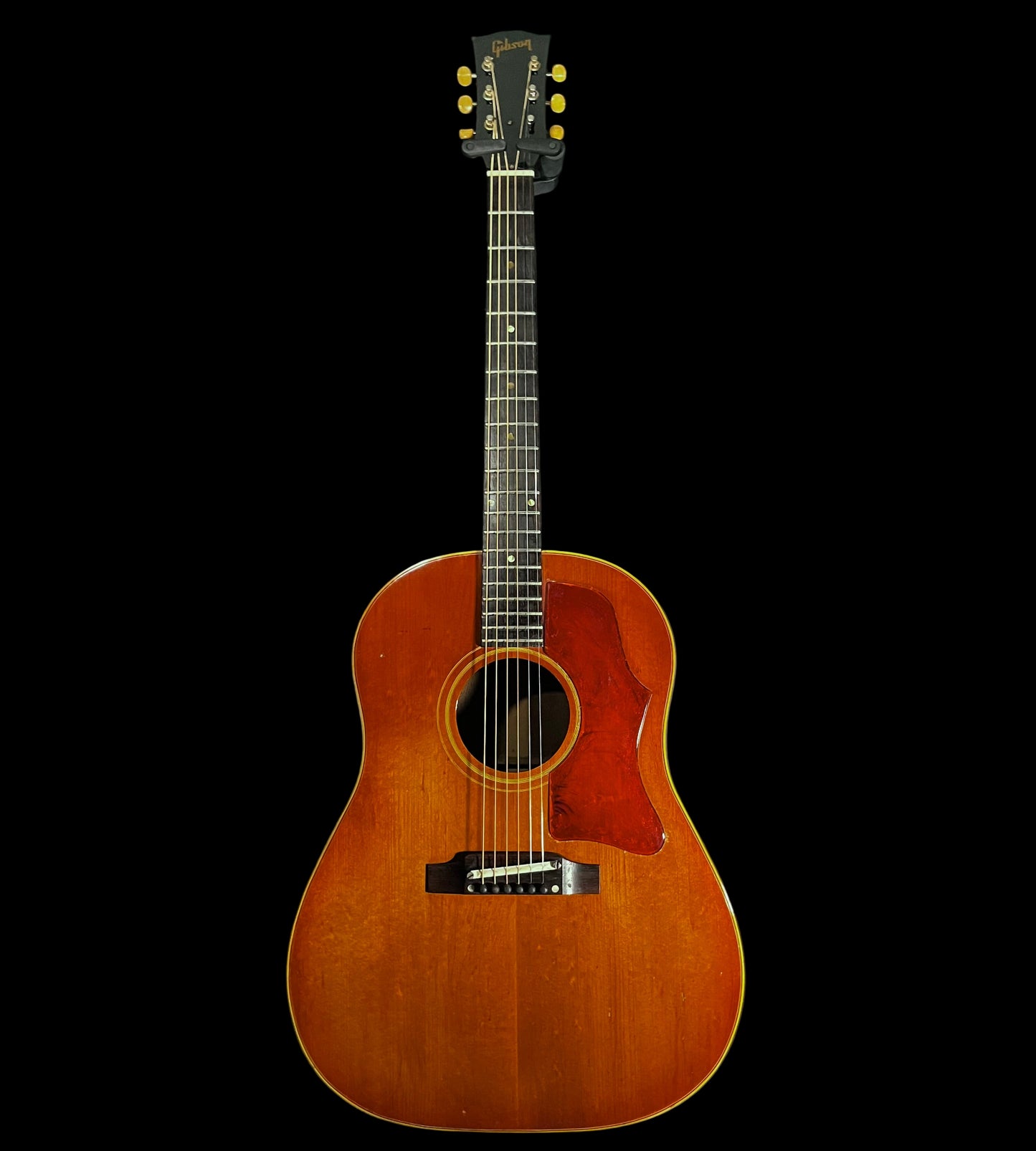 Full front of Vintage 1964 Gibson J-45 Cherry Sunburst  w/Original Case TFW2455