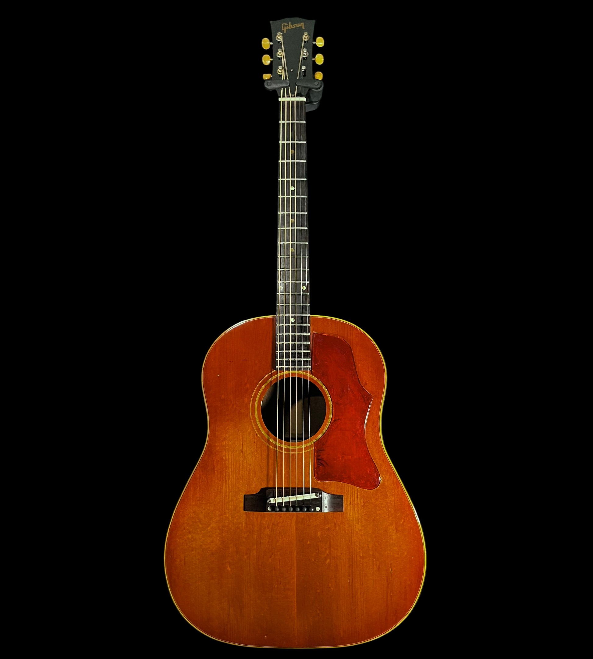 Full front of Vintage 1964 Gibson J-45 Cherry Sunburst  w/Original Case TFW2455