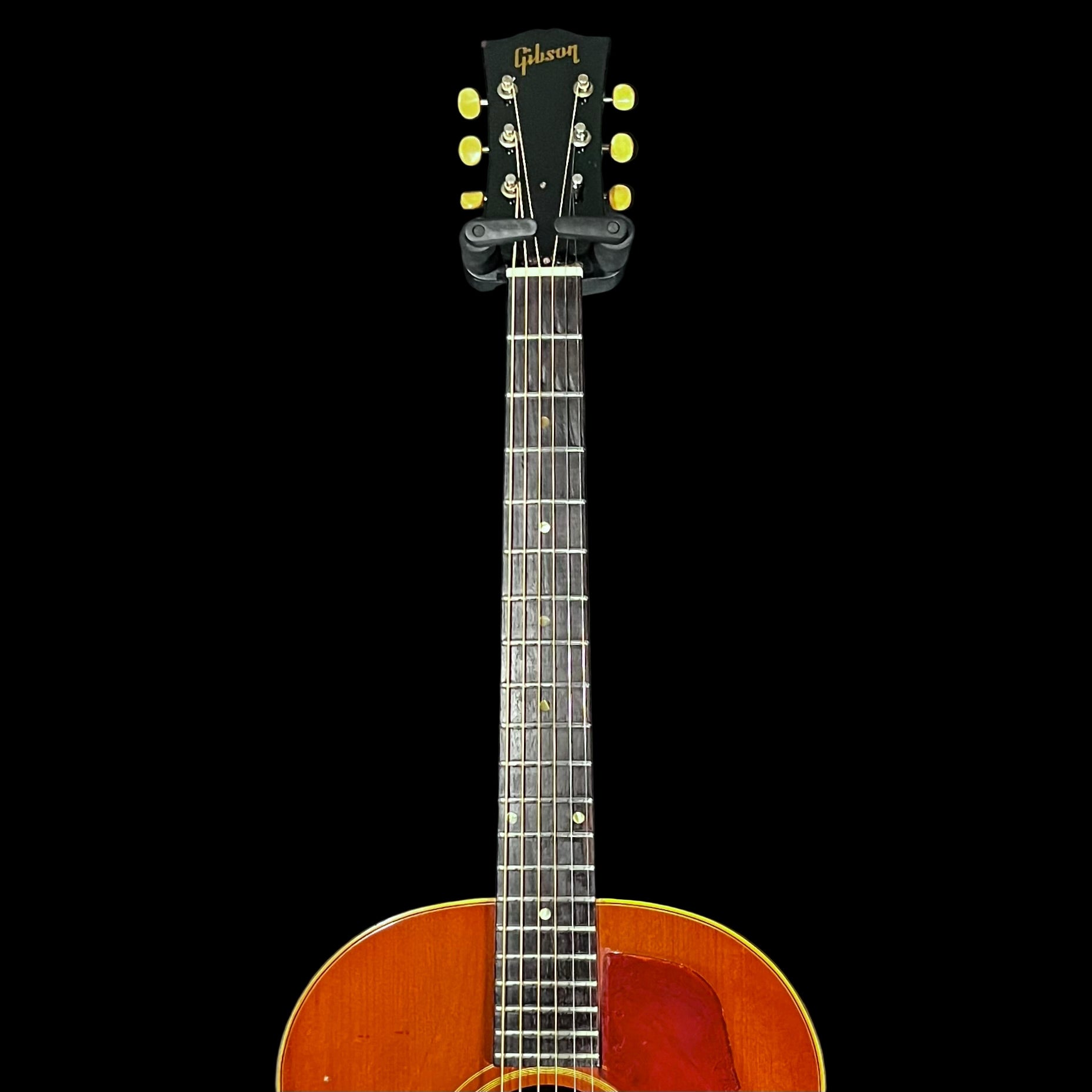 Neck of Vintage 1964 Gibson J-45 Cherry Sunburst  w/Original Case TFW2455