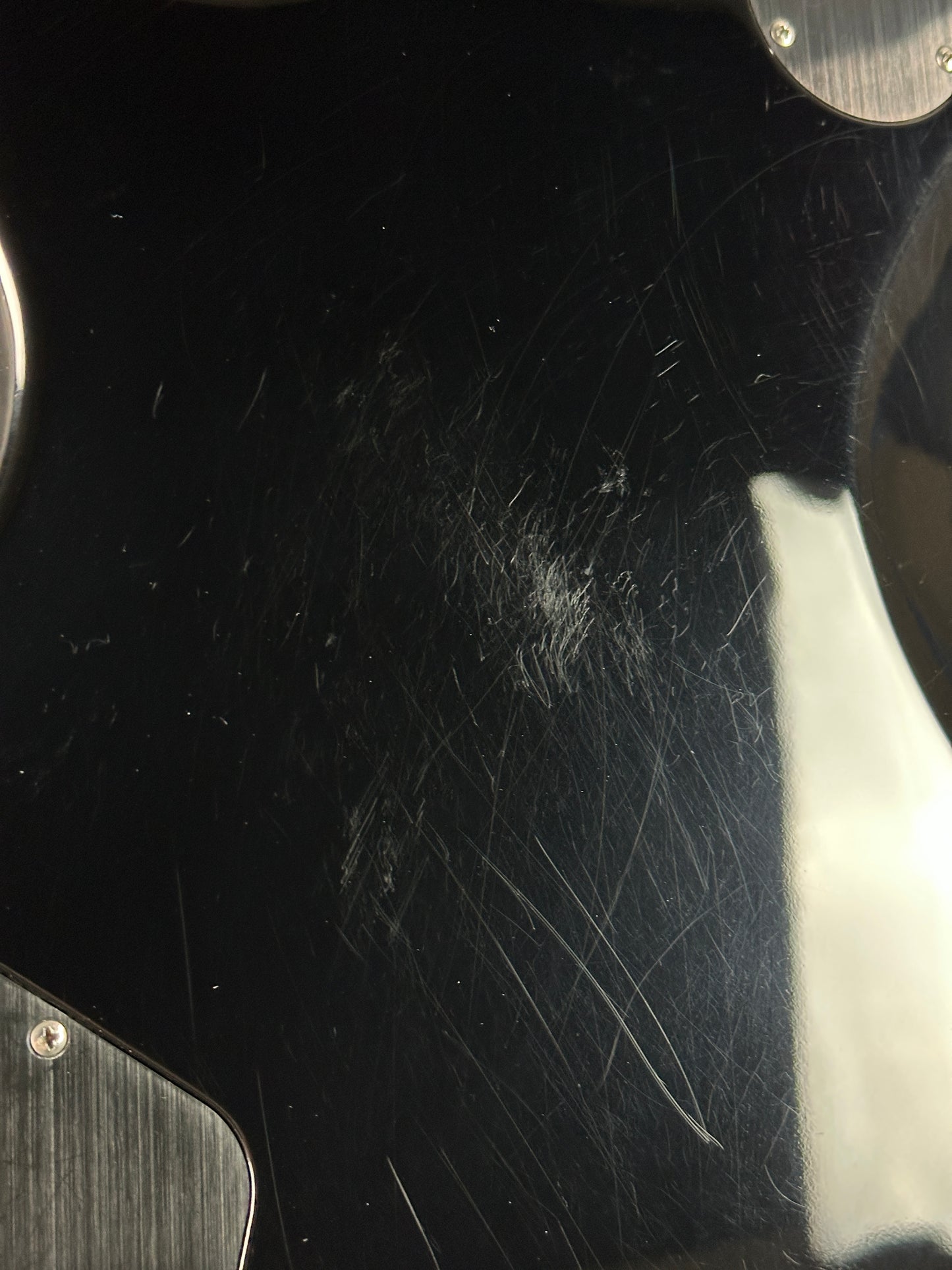 Scratches on back of Used PRS SC594 McCarty Singlecut 10-Top Smokeburst.