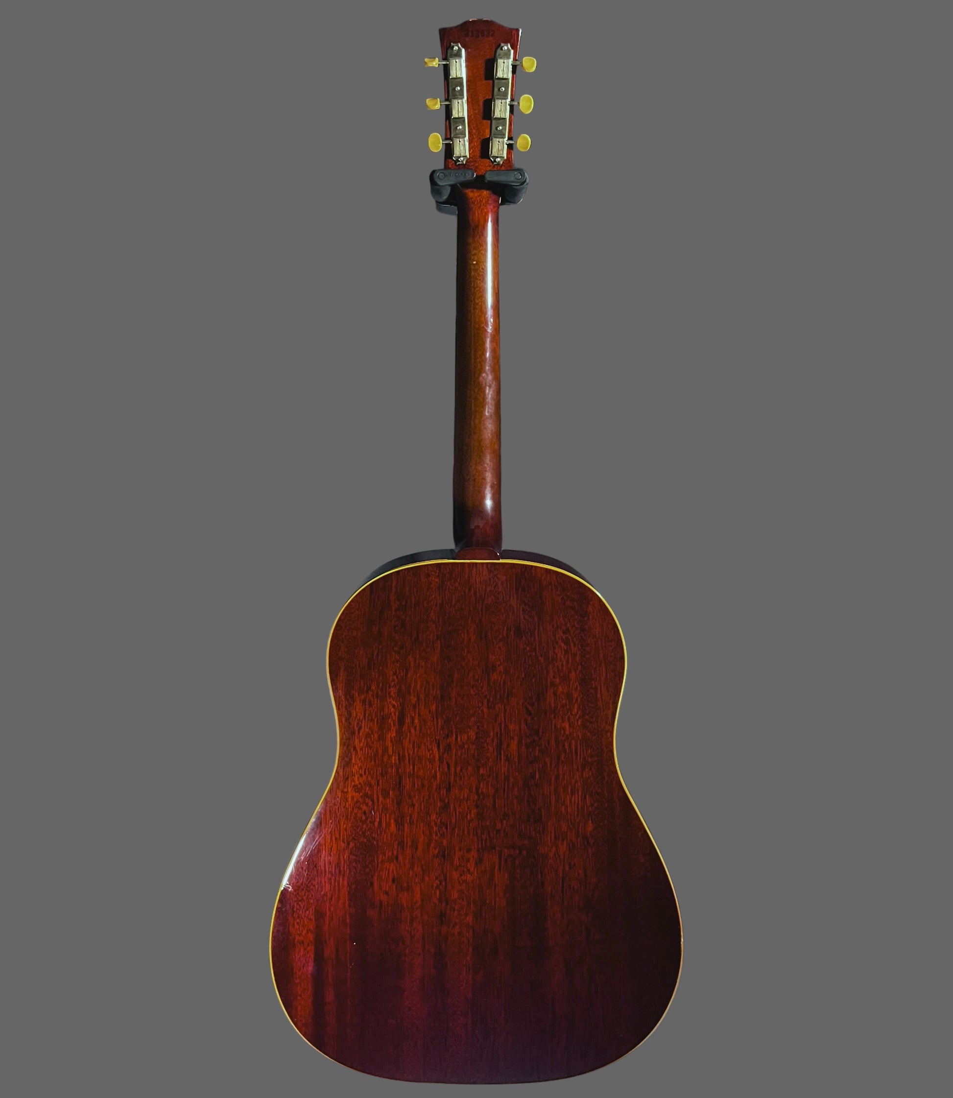 Full back of Vintage 1964 Gibson J-45 Cherry Sunburst  w/Original Case TFW2455