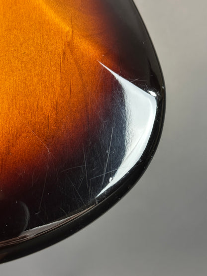 Wear on back of Used Fender Eric Johnson Strat 2-Color Sunburst.