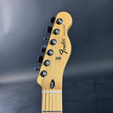 Headstock of Used Fender FSR Black Paisley Tele.